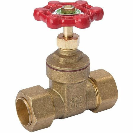 PROLINE 1/2 In. C x 1/2 In. C Compression Gate Valve 100-803NL